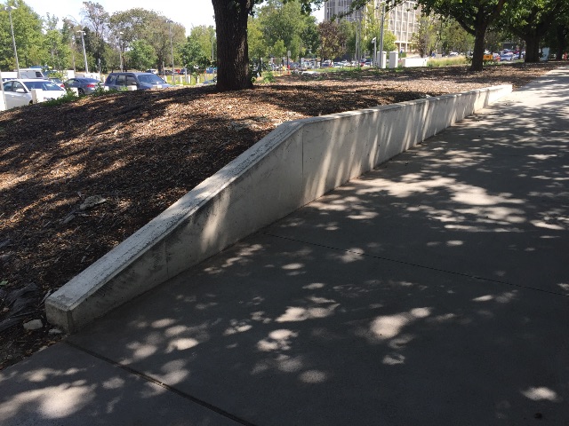 Hubba ledges Constitution Ave