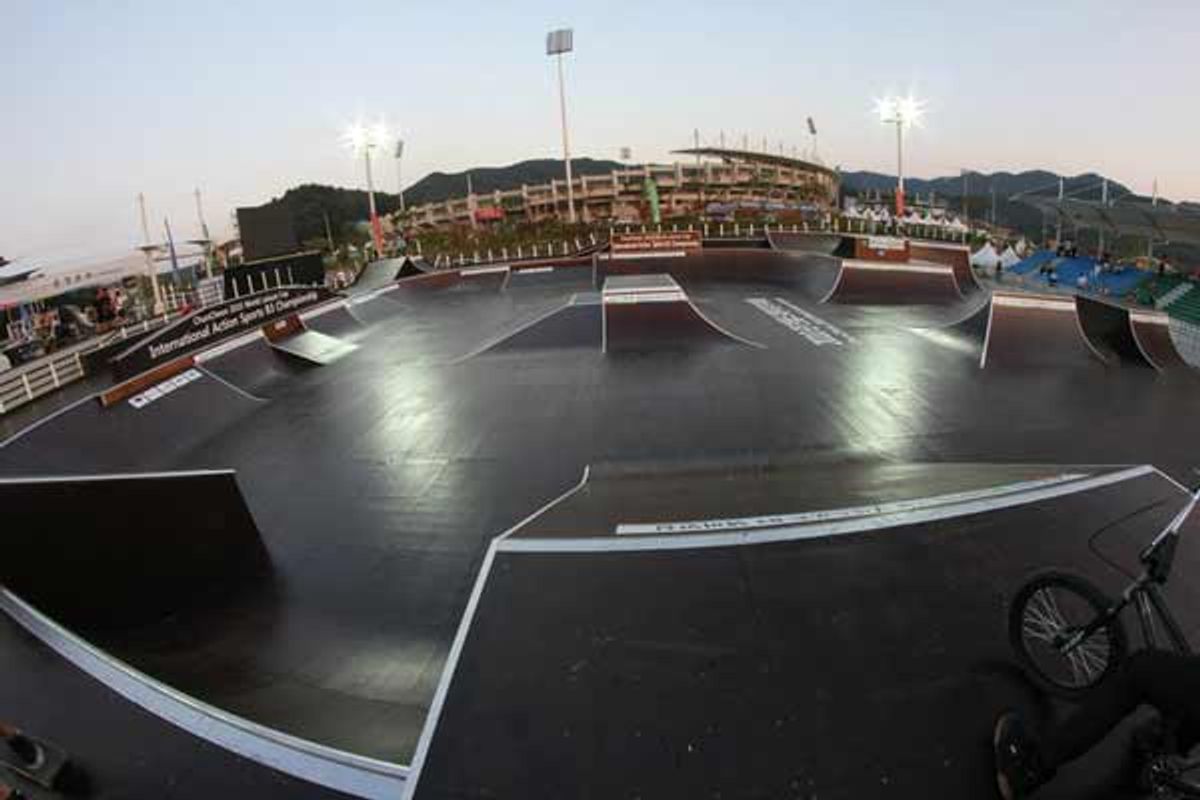 Chuncheon X Games Set up skatepark