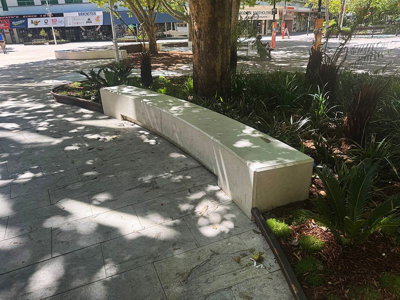 Garema Place Curved Ledge