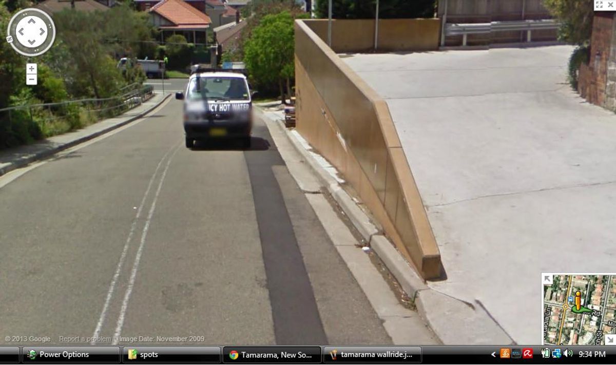Coogee up ledge skate spot