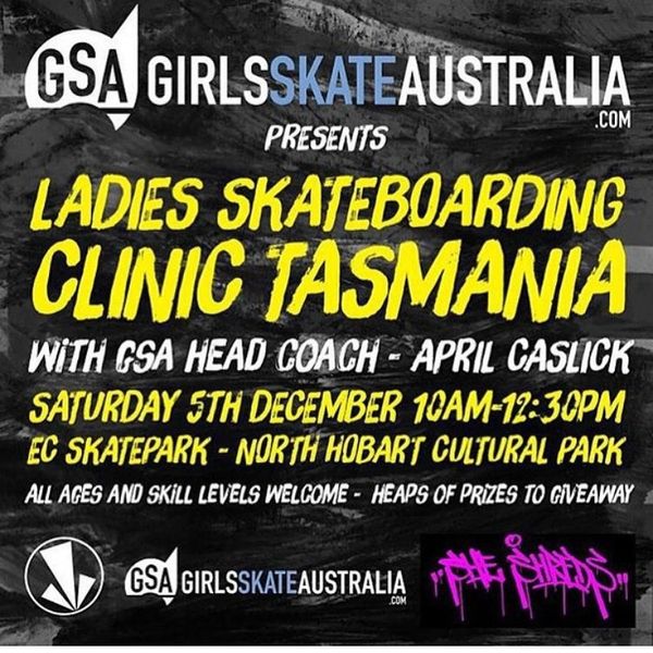 Girls Skate Clinic Tasmania