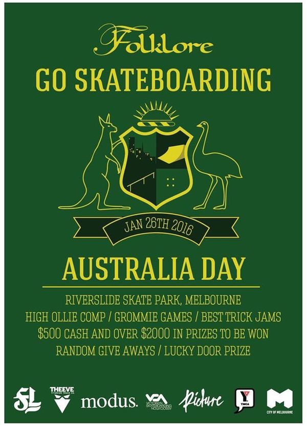 Go Skateboarding Australia Day