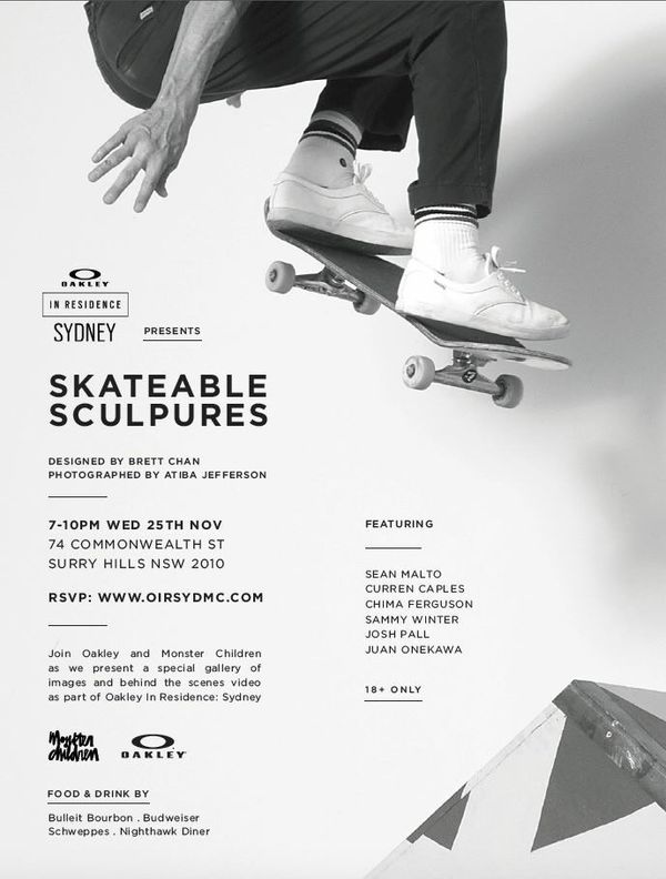 Skateable Sculpures at Oakley In Residence