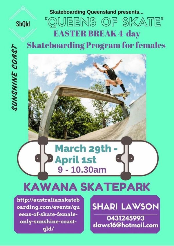 Skate coaching for Girls Sunshine Coast