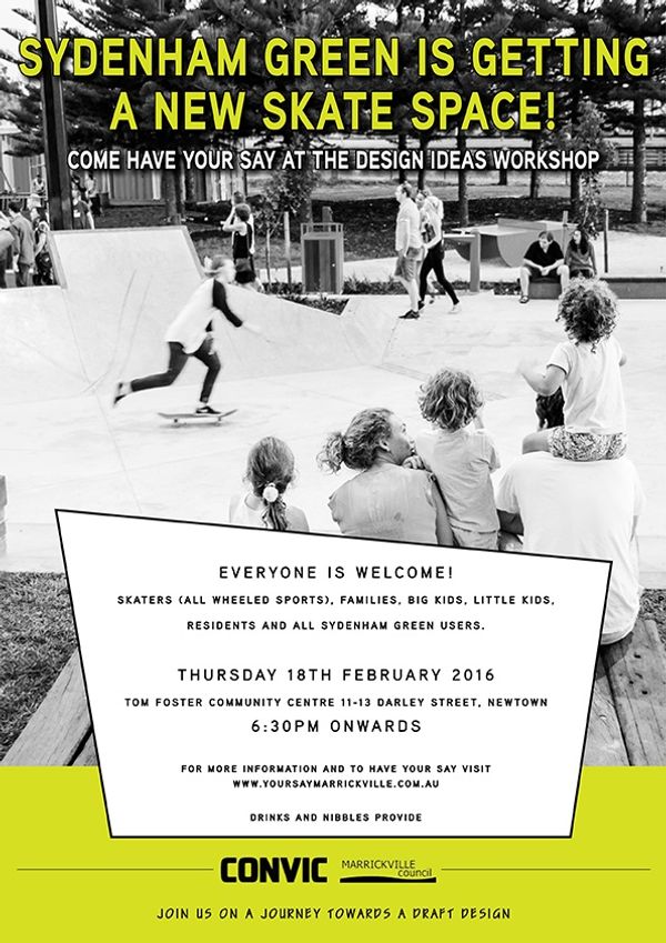 Sydenham Green Skate Space: Design Ideas Workshop
