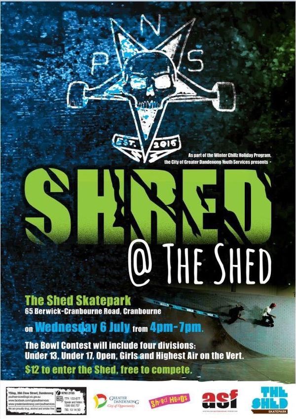 Shred at the Shed Bowl Comp