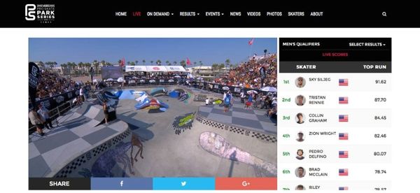 Vans park Series Live Now