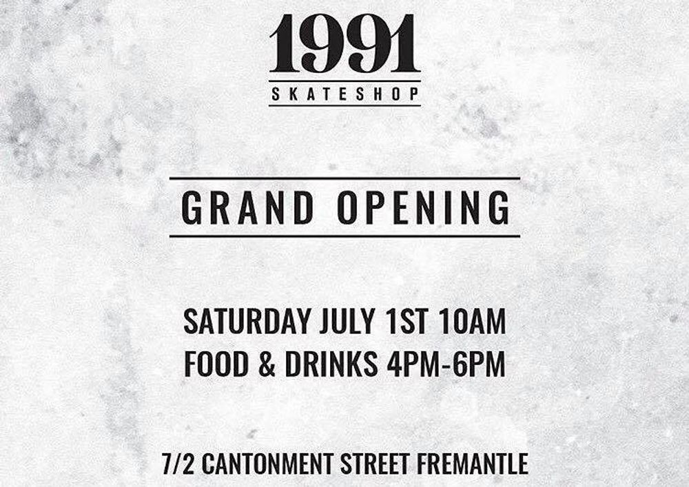 1991 Opening tomorrow