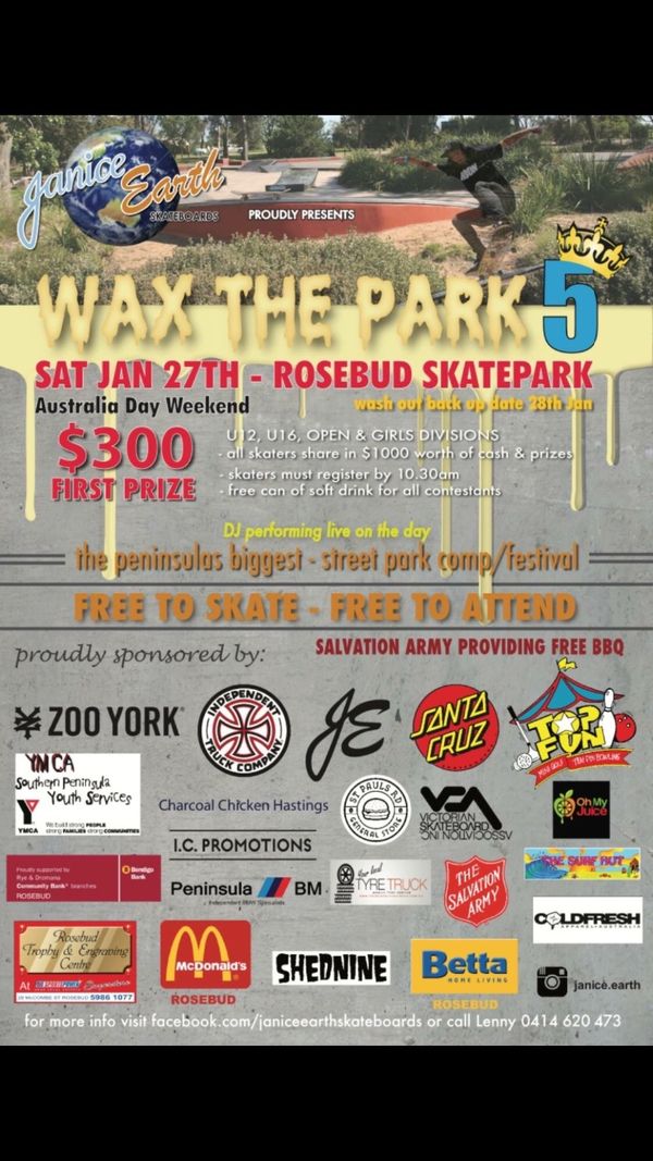 Wax the Park Rosebud