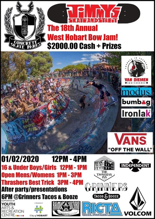 West Hobart Bowl Jam 2020