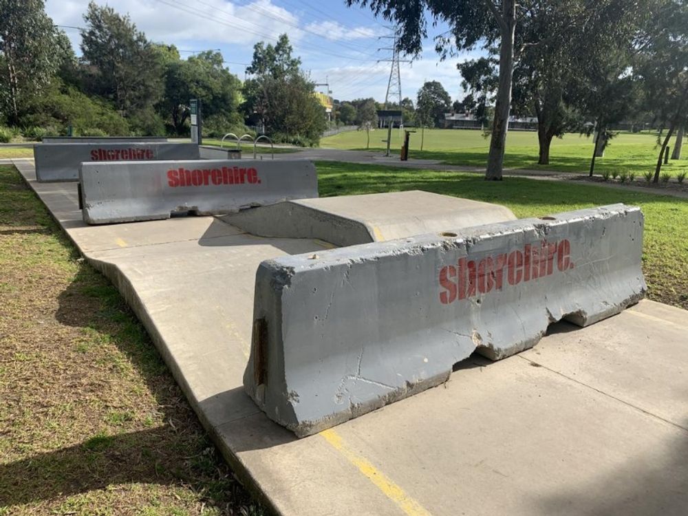 Boroondara skatepark concrete barriers