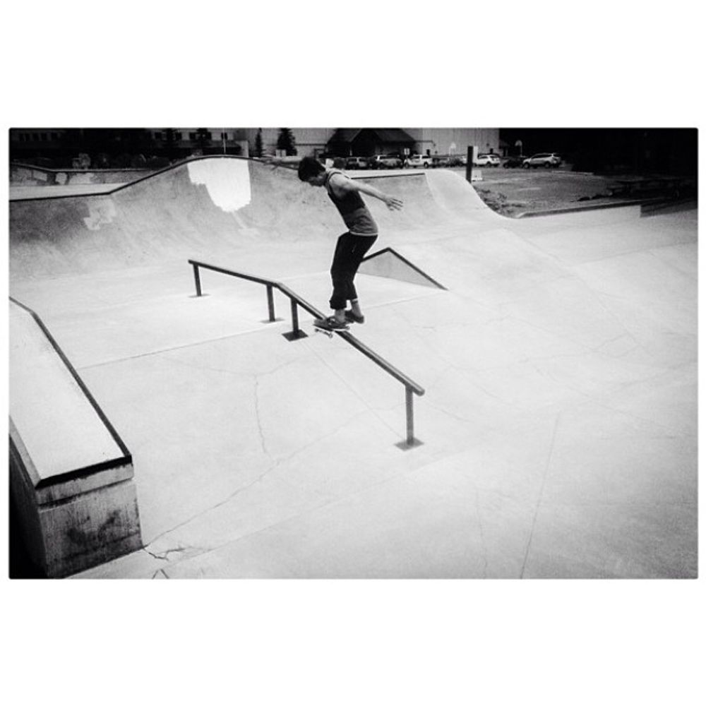 Al fs board in #canmore #skate