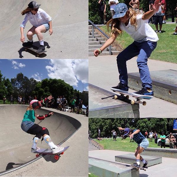 Girls division at #parraskatej