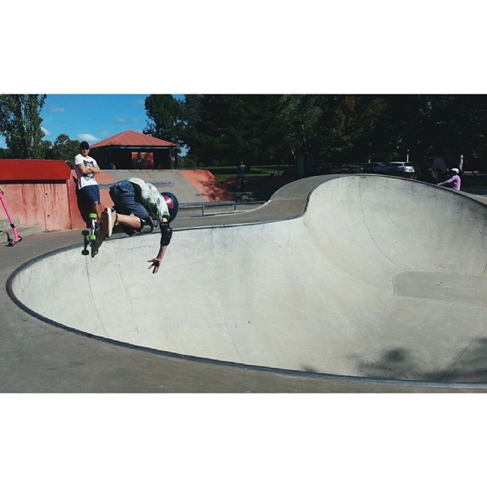 Ethan with a backside air from