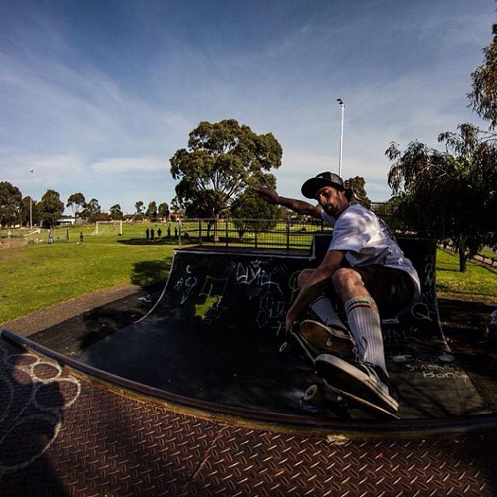 Nick Bright skids a crail at m