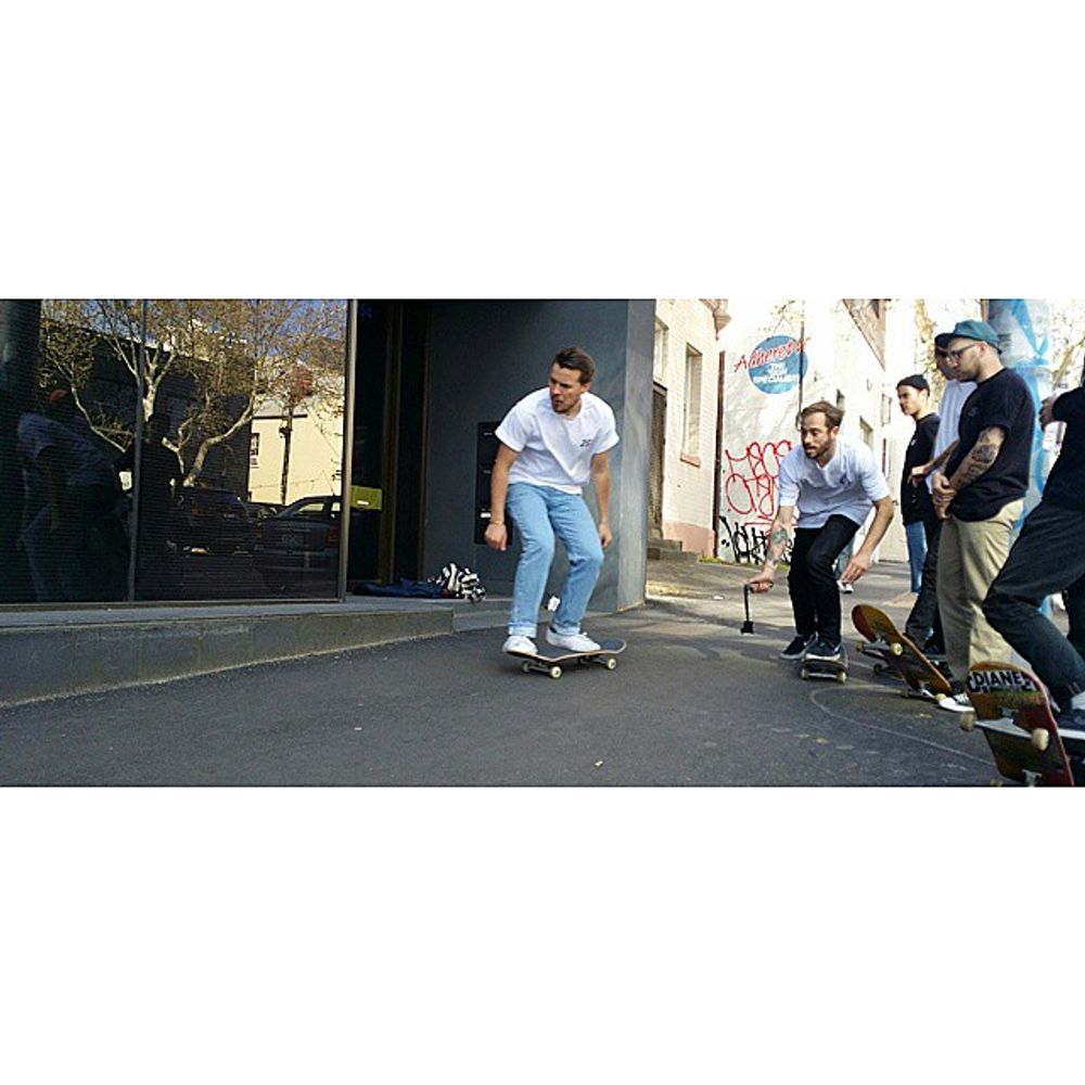 Out skateboarding. #rare