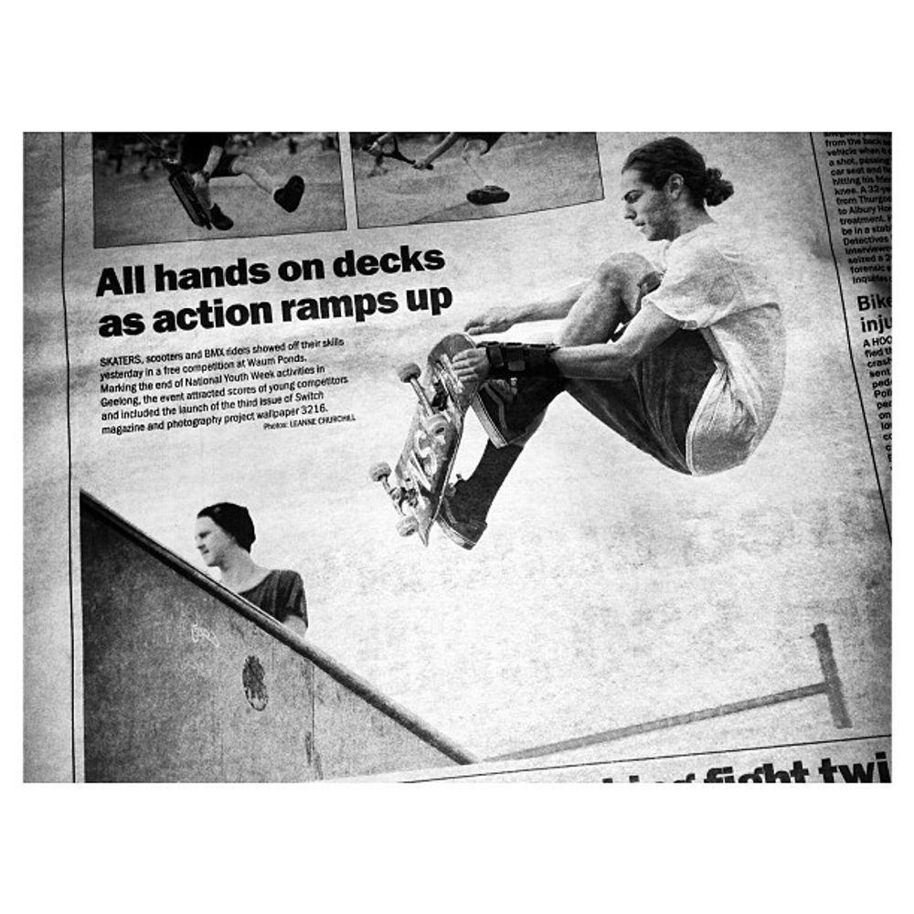 Yearly newspaper cameo

#skate