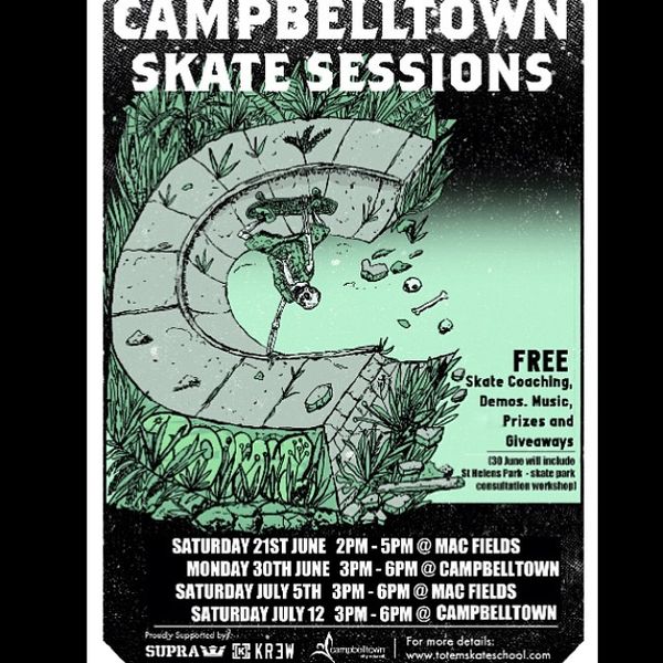 We're at Campbelltown Skate Pa