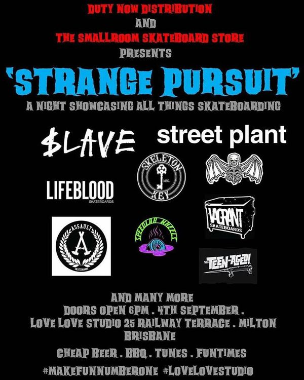 Strange Pursuit This Friday!
