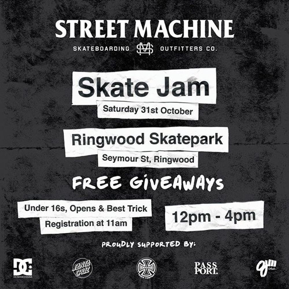 Next weekend Skate Jam at Ring