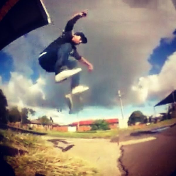 Throwback, frontside flippin #