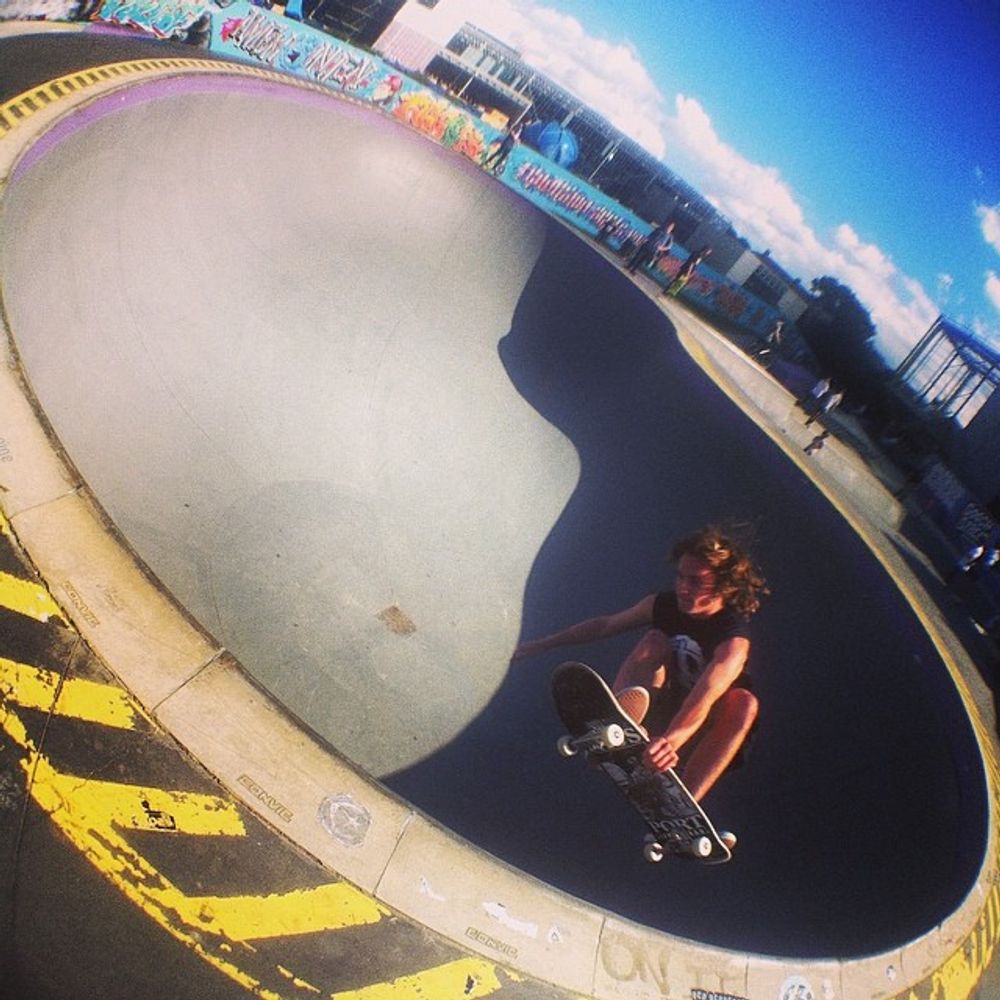 Magnus Thurley hucking a gnarl