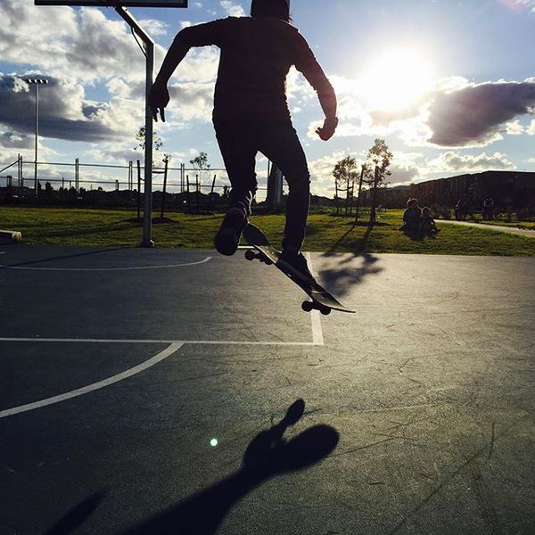 The silhouette of Ray, who was