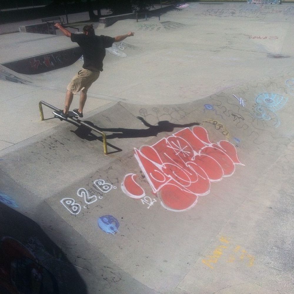 Sam board slide up. #karkpunch