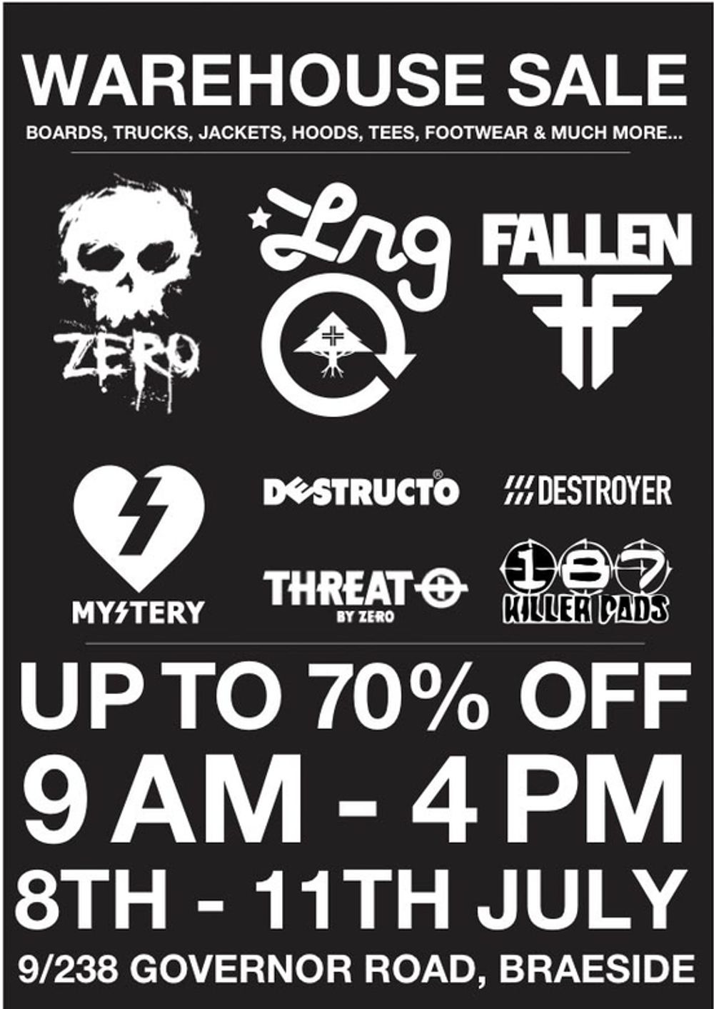 Black Box Warehouse Sale