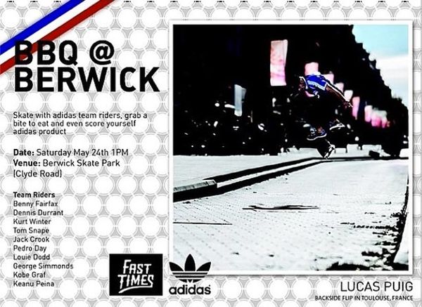 Fast Times Adidas Berwick BBQ
