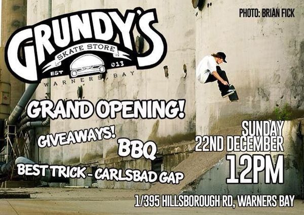 Grundys Skate Shop Grand Opening