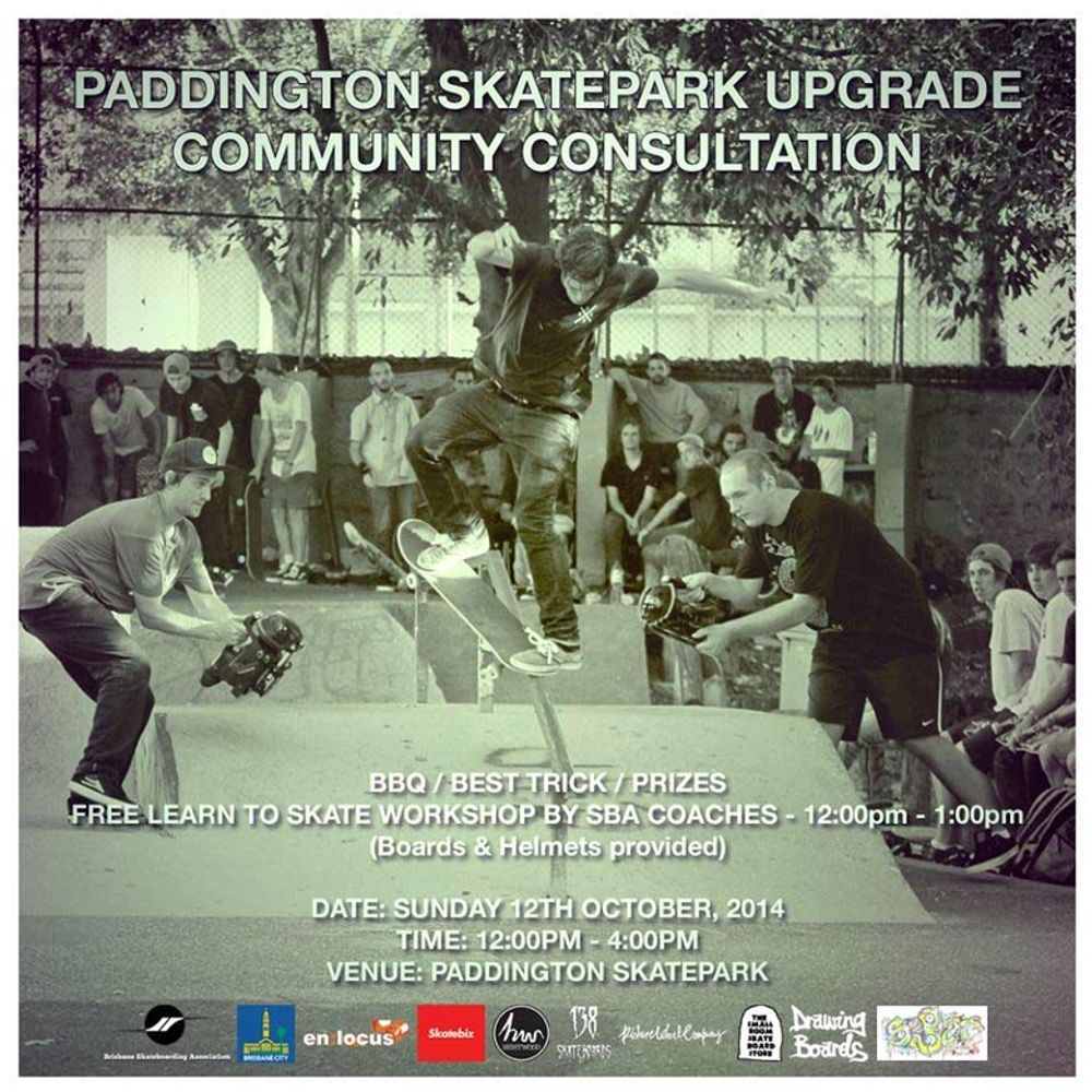 Paddington Skatepark Upgrade Community Consultatio