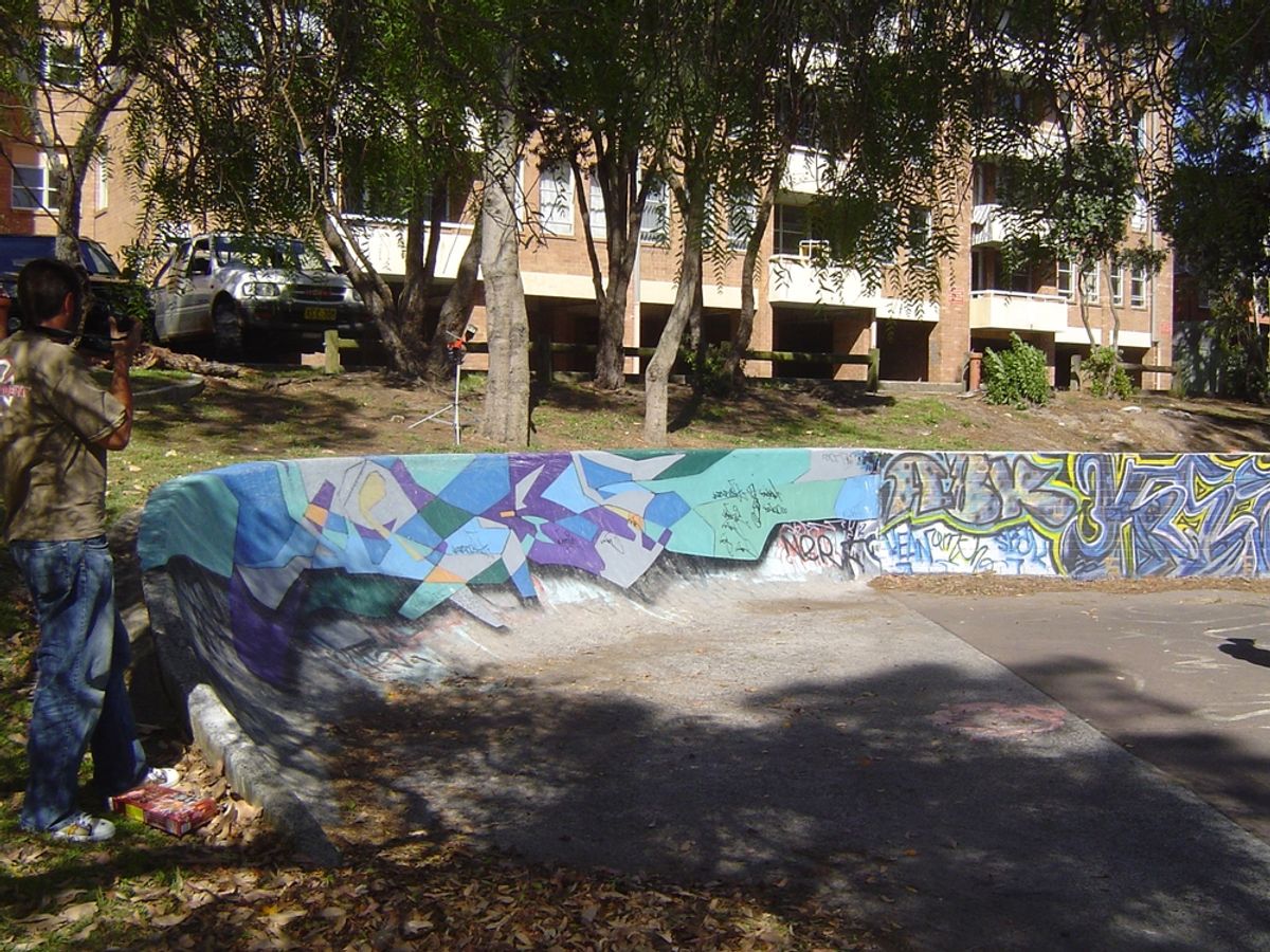 Anzac Parade Banks skate spot