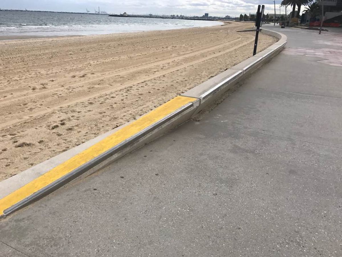 St KIlda Beach Ledges skate spot
