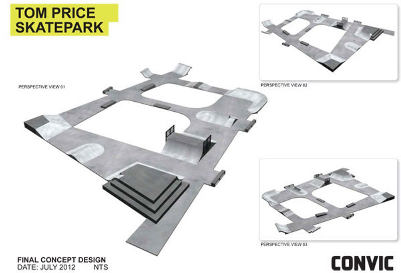 Tom Price New Skatepark