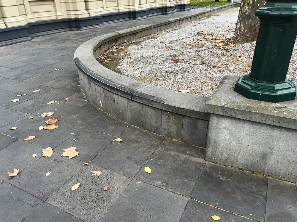 Town Hall Curved Ledge