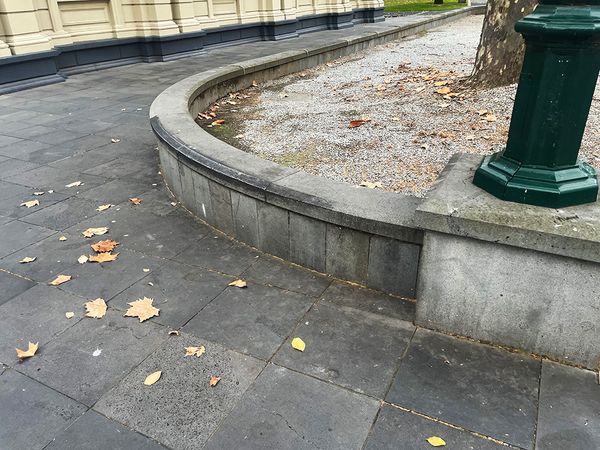 Town Hall Curved Ledge