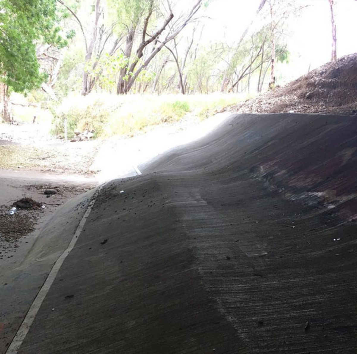 Under Bridge Bank skate spot