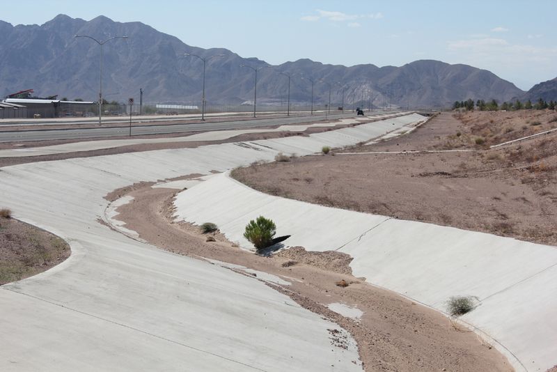 Veterans Memorial Park Drains